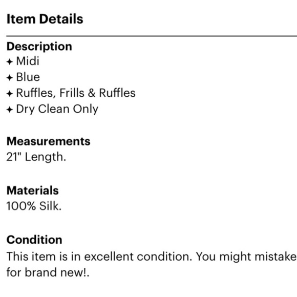 Tory Burch Silk Navy blue Academia Sway A line knee length skirt women’s size 2 - Picture 12 of 12